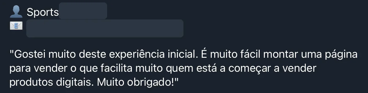 Feedback de um criador que começou a vender no trial